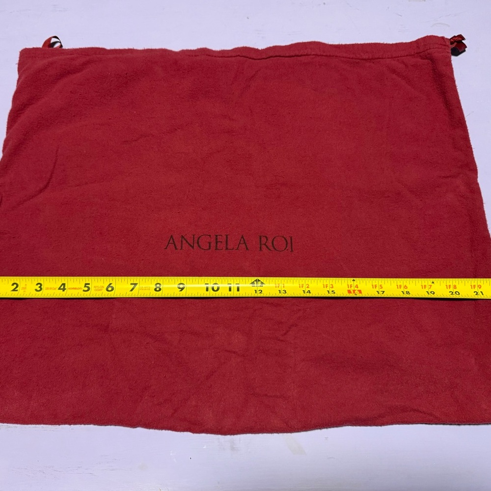 Angela Roi maroon dust bag